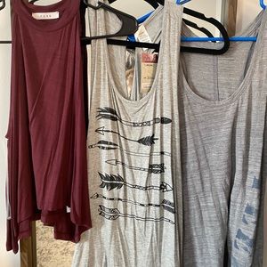 Various tank tops